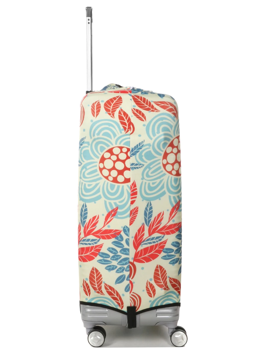 Housse De Valise Periea Red And Blue Leaves L 9 Housse De Valise Periea Red And Blue Leaves L – Image 7