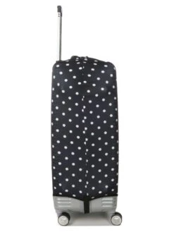 Housse De Valise Periea Black With White Dots L -Sac et Style Boutique housse valise periea 851284z
