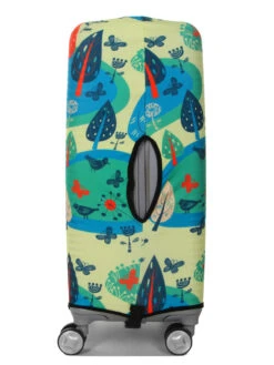 Housse De Valise Periea Yellow And Blue Woodland M -Sac et Style Boutique housse valise periea 851366z