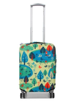 Housse De Valise Periea Yellow And Blue Woodland S -Sac et Style Boutique housse valise periea 851372z