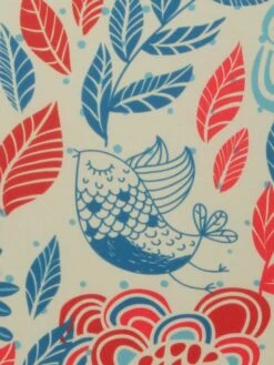 Housse De Valise Periea Red And Blue Leaves M -Sac et Style Boutique housse valise periea 851385z