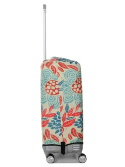 Housse De Valise Periea Red And Blue Leaves M -Sac et Style Boutique housse valise periea 851386z