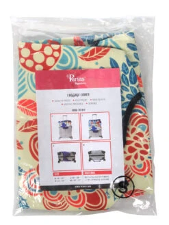 Housse De Valise Periea Red And Blue Leaves S -Sac et Style Boutique housse valise periea 851393z