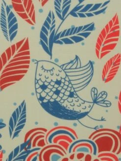 Housse De Valise Periea Red And Blue Leaves S -Sac et Style Boutique housse valise periea 851397z