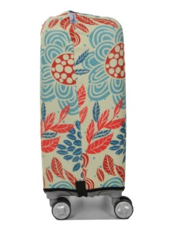 Housse De Valise Periea Red And Blue Leaves S -Sac et Style Boutique housse valise periea 851400z