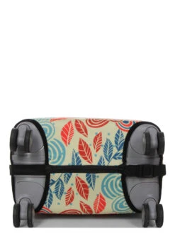 Housse De Valise Periea Red And Blue Leaves S -Sac et Style Boutique housse valise periea 851404z