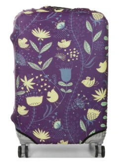 Housse De Valise Periea Purple With Yellow Birds M -Sac et Style Boutique housse valise periea 851459z