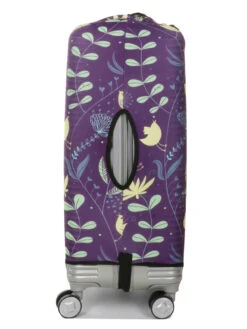 Housse De Valise Periea Purple With Yellow Birds M -Sac et Style Boutique housse valise periea 851462z
