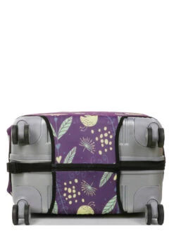 Housse De Valise Periea Purple With Yellow Birds M -Sac et Style Boutique housse valise periea 851464z