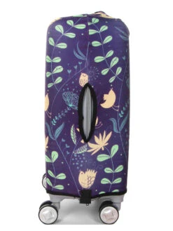 Housse De Valise Periea Purple With Yellow Birds S -Sac et Style Boutique housse valise periea 851474z