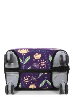 Housse De Valise Periea Purple With Yellow Birds S -Sac et Style Boutique housse valise periea 851476z