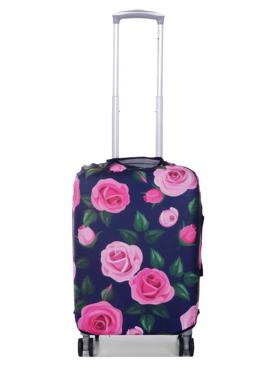 Housse De Valise Periea Purple With Pink Roses S 4 Housse De Valise Periea Purple With Pink Roses S – Image 2