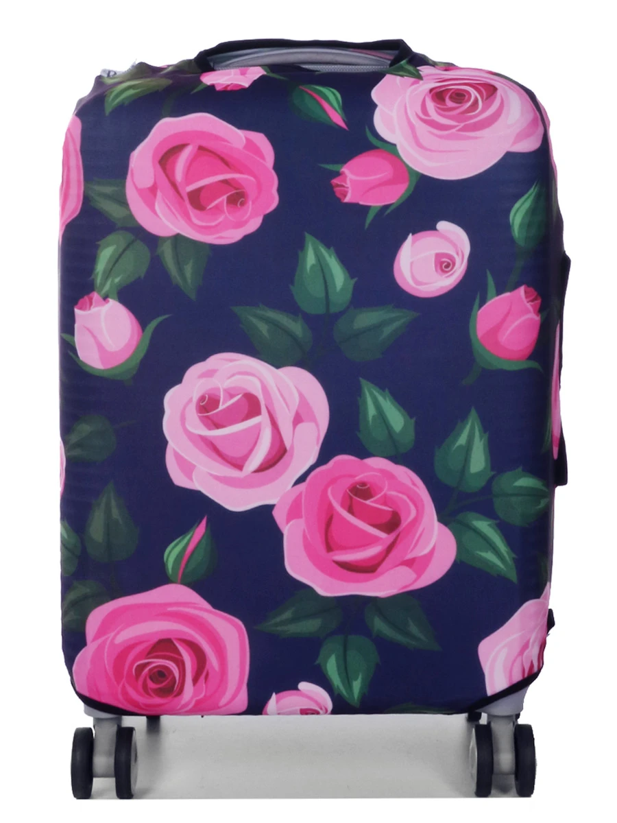 Housse De Valise Periea Purple With Pink Roses S 5 Housse De Valise Periea Purple With Pink Roses S – Image 3