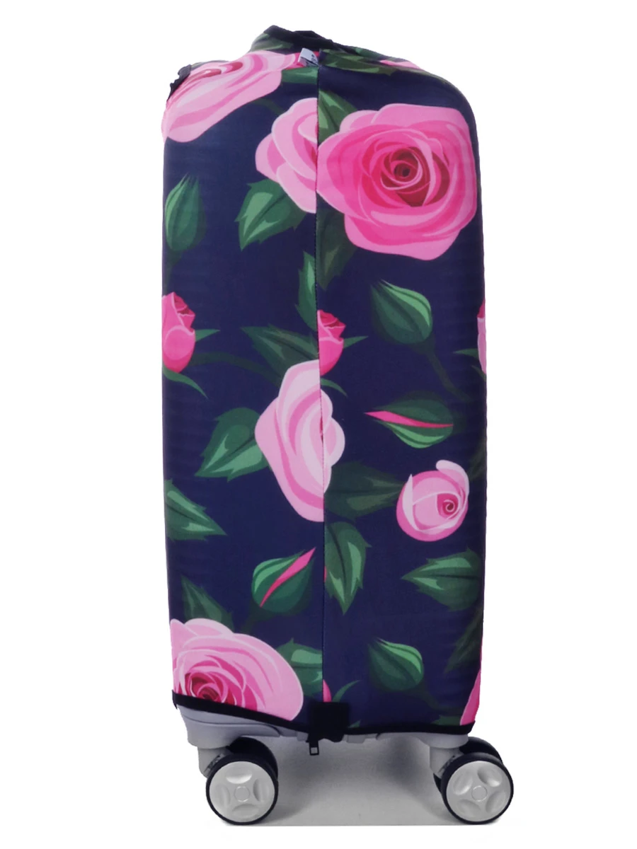 Housse De Valise Periea Purple With Pink Roses S 8 Housse De Valise Periea Purple With Pink Roses S – Image 6