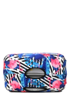 Housse De Valise Periea Black & White Stripes With Flamingos L -Sac et Style Boutique housse valise periea 851667z