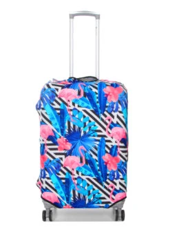 Housse De Valise Periea Black & White Stripes With Flamingos M -Sac et Style Boutique housse valise periea 851672z