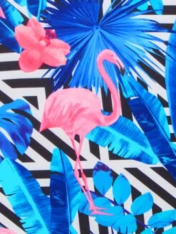 Housse De Valise Periea Black & White Stripes With Flamingos M -Sac et Style Boutique housse valise periea 851673z