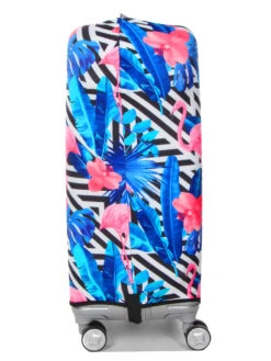 Housse De Valise Periea Black & White Stripes With Flamingos M -Sac et Style Boutique housse valise periea 851676z