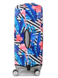 Housse De Valise Periea Black & White Stripes With Flamingos M -Sac et Style Boutique housse valise periea 851678z