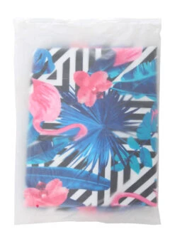 Housse De Valise Periea Black & White Stripes With Flamingos S -Sac et Style Boutique housse valise periea 851682z