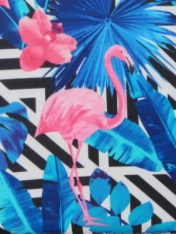 Housse De Valise Periea Black & White Stripes With Flamingos S -Sac et Style Boutique housse valise periea 851685z