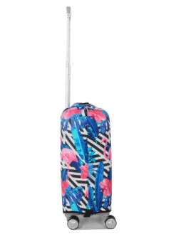 Housse De Valise Periea Black & White Stripes With Flamingos S -Sac et Style Boutique housse valise periea 851686z