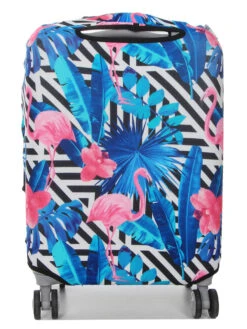 Housse De Valise Periea Black & White Stripes With Flamingos S -Sac et Style Boutique housse valise periea 851689z