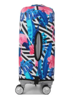 Housse De Valise Periea Black & White Stripes With Flamingos S -Sac et Style Boutique housse valise periea 851690z