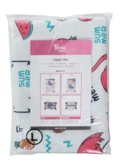 Housse De Valise Periea White With Summer Flamingos L -Sac et Style Boutique housse valise periea 851705z