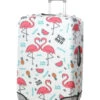 Housse De Valise Periea White With Summer Flamingos L -Sac et Style Boutique housse valise periea 851707z