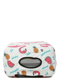 Housse De Valise Periea White With Summer Flamingos S -Sac et Style Boutique housse valise periea 851739z