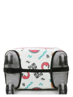 Housse De Valise Periea White With Summer Flamingos S -Sac et Style Boutique housse valise periea 851740z