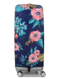 Housse De Valise Periea Dark Blue With Flowers L 19 Housse De Valise Periea Dark Blue With Flowers L -Sac et Style Boutique housse valise periea 851784z