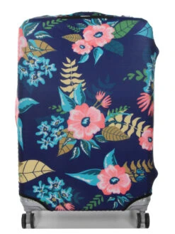 Housse De Valise Periea Dark Blue With Flowers L 17 Housse De Valise Periea Dark Blue With Flowers L -Sac et Style Boutique housse valise periea 851785z