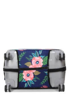 Housse De Valise Periea Dark Blue With Flowers L 22 Housse De Valise Periea Dark Blue With Flowers L -Sac et Style Boutique housse valise periea 851788z