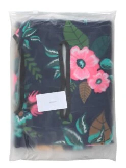 Housse De Valise Periea Dark Blue With Flowers M -Sac et Style Boutique housse valise periea 851790z