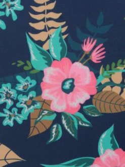 Housse De Valise Periea Dark Blue With Flowers M -Sac et Style Boutique housse valise periea 851793z