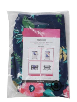 Housse De Valise Periea Dark Blue With Flowers S -Sac et Style Boutique housse valise periea 851801z