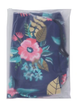 Housse De Valise Periea Dark Blue With Flowers S -Sac et Style Boutique housse valise periea 851802z