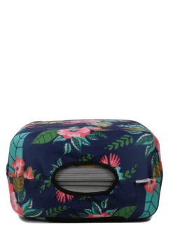 Housse De Valise Periea Dark Blue With Flowers S -Sac et Style Boutique housse valise periea 851811z
