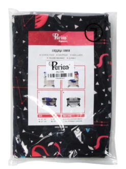 Housse De Valise Periea Black With Pink Flamingos L -Sac et Style Boutique housse valise periea 851849z