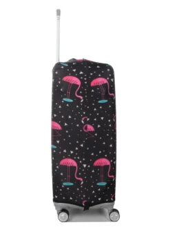 Housse De Valise Periea Black With Pink Flamingos L -Sac et Style Boutique housse valise periea 851854z