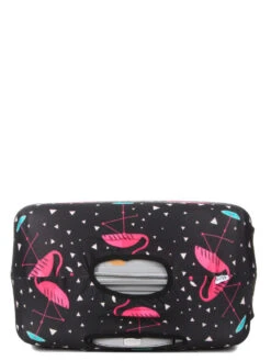 Housse De Valise Periea Black With Pink Flamingos L -Sac et Style Boutique housse valise periea 851859z