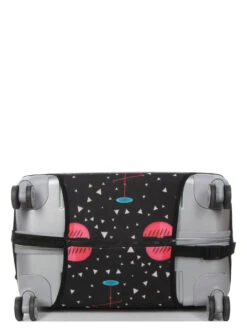 Housse De Valise Periea Black With Pink Flamingos L -Sac et Style Boutique housse valise periea 851860z