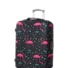 Housse De Valise Periea Black With Pink Flamingos M 2 Housse De Valise Periea Black With Pink Flamingos M -Sac et Style Boutique housse valise periea 851863z