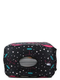 Housse De Valise Periea Black With Pink Flamingos M -Sac et Style Boutique housse valise periea 851871z