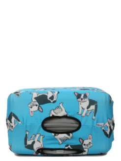 Housse De Valise Periea Blue With Dogs L -Sac et Style Boutique housse valise periea 851919z