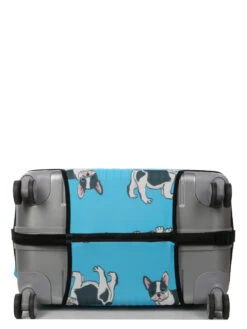 Housse De Valise Periea Blue With Dogs L -Sac et Style Boutique housse valise periea 851920z