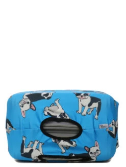 Housse De Valise Periea Blue With Dogs M -Sac et Style Boutique housse valise periea 851931z
