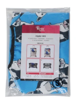 Housse De Valise Periea Blue With Dogs S -Sac et Style Boutique housse valise periea 851933z